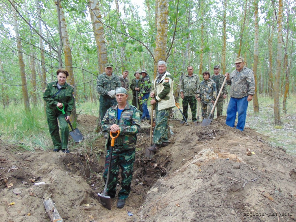 У села Дерезовка Верхнемамонского района найдены останки 74 советских воинов. 0